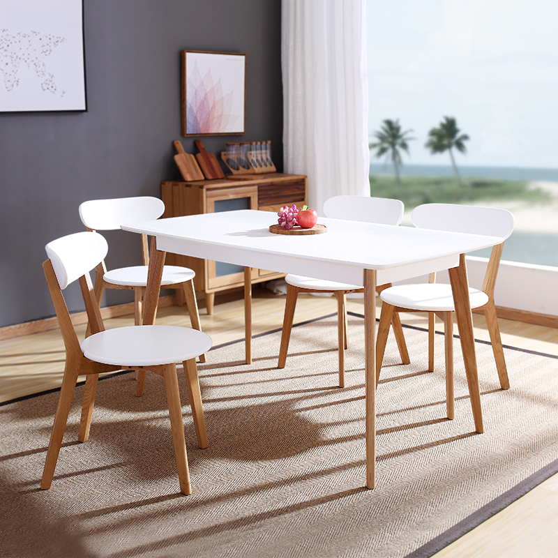 Minimalist Modern Design Solid Wood and MDF Dining Chair Made Minimal
