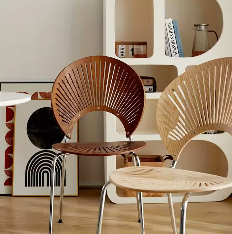 Nordic Solid Wood Dining Chair - Image 2