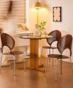 Nordic Solid Wood Dining Chair - Image 5