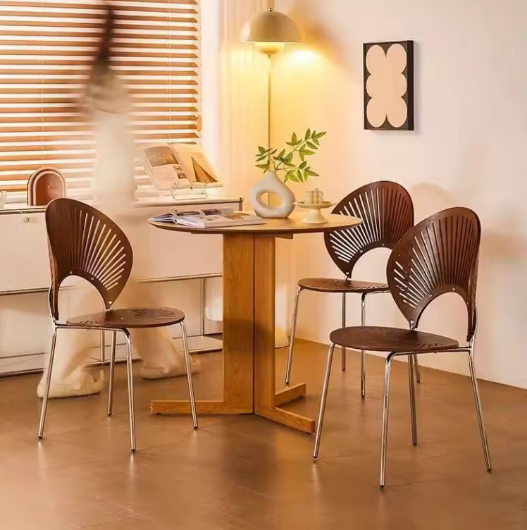 Nordic Solid Wood Dining Chair - Image 5