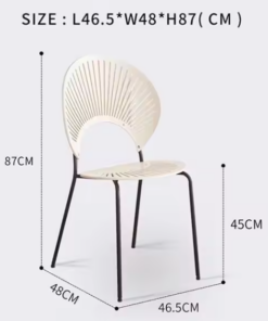 Nordic Solid Wood Dining Chair - Image 6