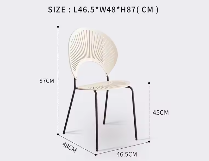 Nordic Solid Wood Dining Chair - Image 6