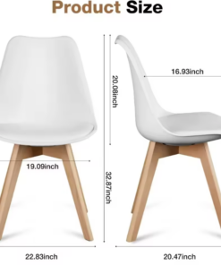 Modern Wooden Dining Chair - Image 3