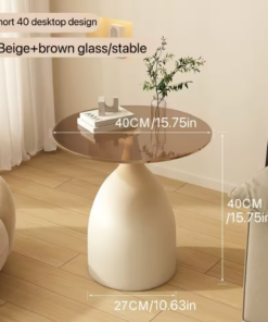 Modern Round Side Table - Image 4