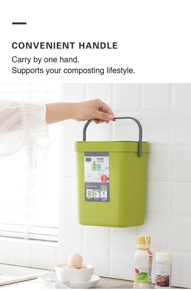 Space-saving Mount or Hang Kitchen Waste Bin