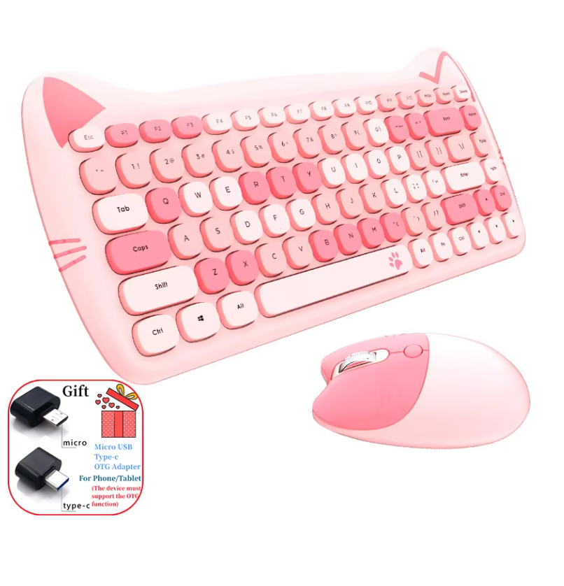 Wireless Keyboard and Mouse Set