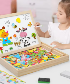 Wooden Magnetic Puzzle for Kids