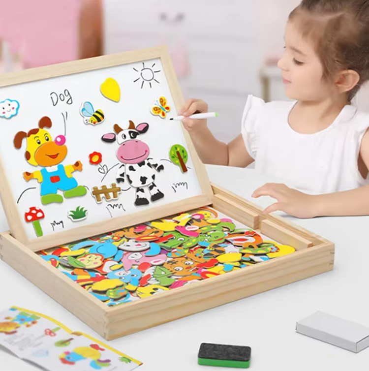 Wooden Magnetic Puzzle for Kids