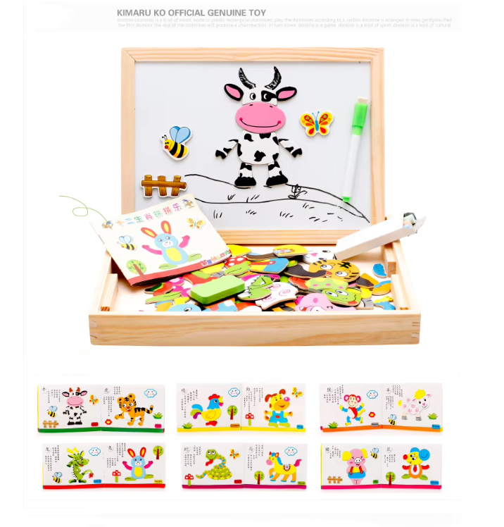 Wooden Magnetic Puzzle for Kids - Image 2