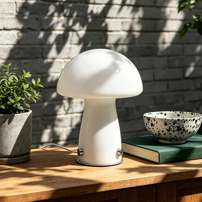 White Mush Lamp